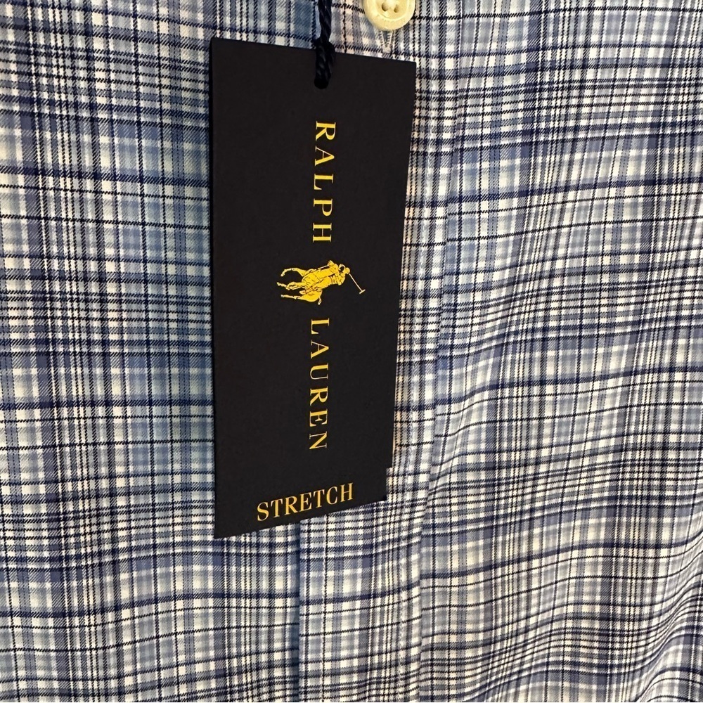 NWT Ralph Lauren XXL Performance Check Preppy Button Down Dress Shirt Stretch - Picture 6 of 14